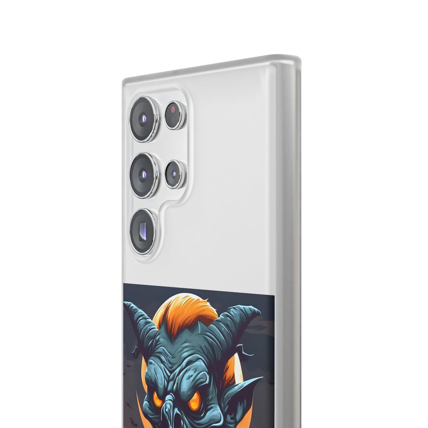 Scary Demon Art Flexi Case, Phone Cover for Halloween, Gift for Horror Lovers, Unapologetic Design, Trendy Cell Phone Protector