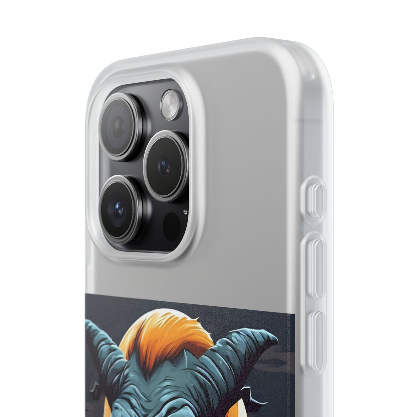 Scary Demon Art Flexi Case, Phone Cover for Halloween, Gift for Horror Lovers, Unapologetic Design, Trendy Cell Phone Protector