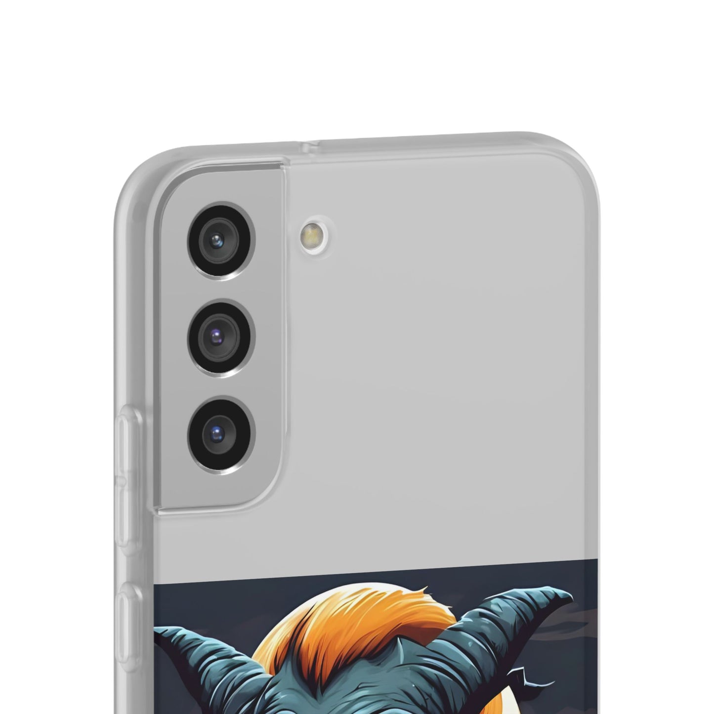 Scary Demon Art Flexi Case, Phone Cover for Halloween, Gift for Horror Lovers, Unapologetic Design, Trendy Cell Phone Protector