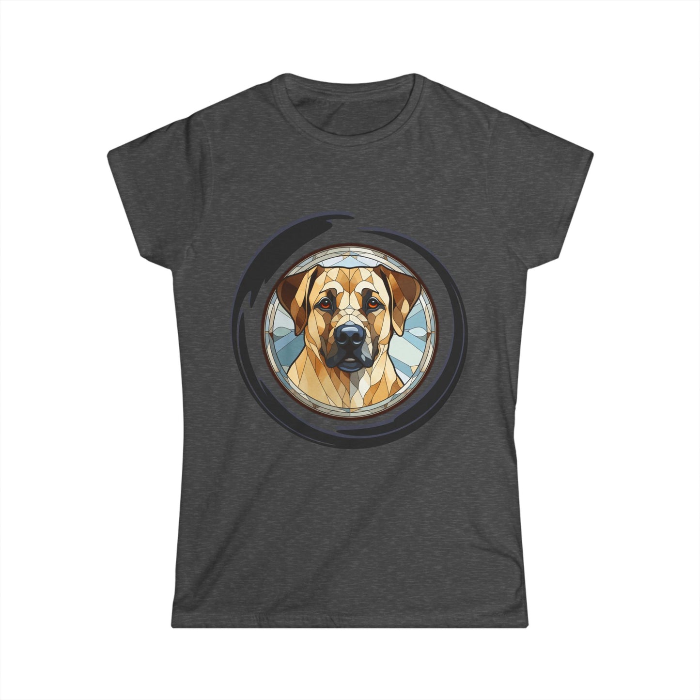 Women's Golden Lab Tee - Strong and Loyal Personality Design, Softstyle comfortable shirt