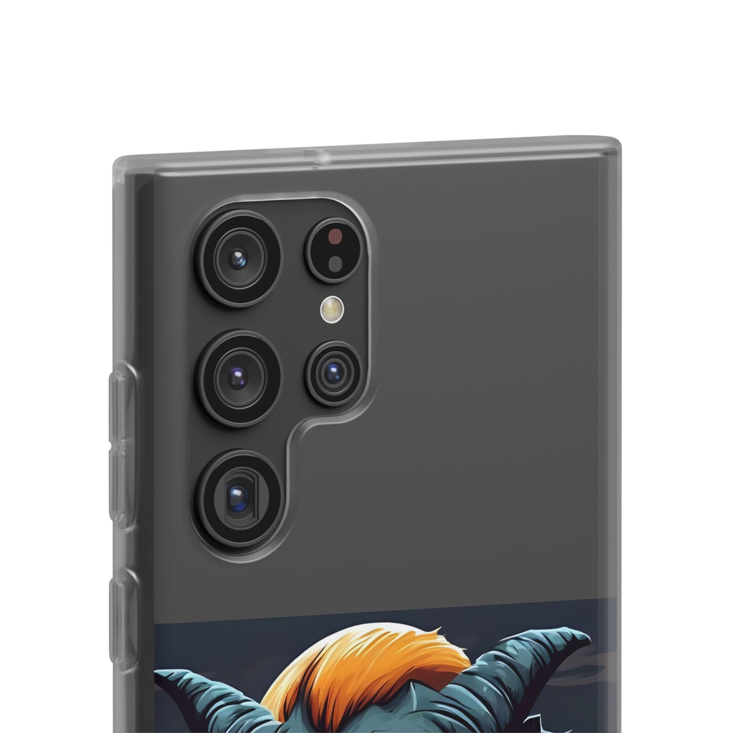 Scary Demon Art Flexi Case, Phone Cover for Halloween, Gift for Horror Lovers, Unapologetic Design, Trendy Cell Phone Protector