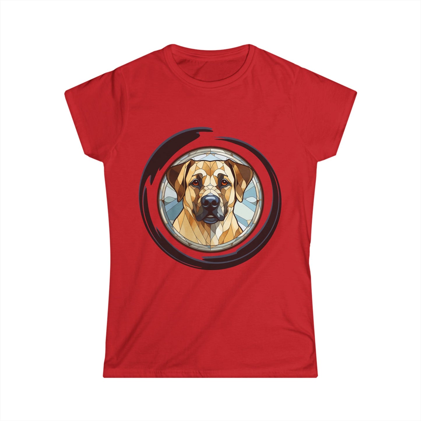 Women's Golden Lab Tee - Strong and Loyal Personality Design, Softstyle comfortable shirt