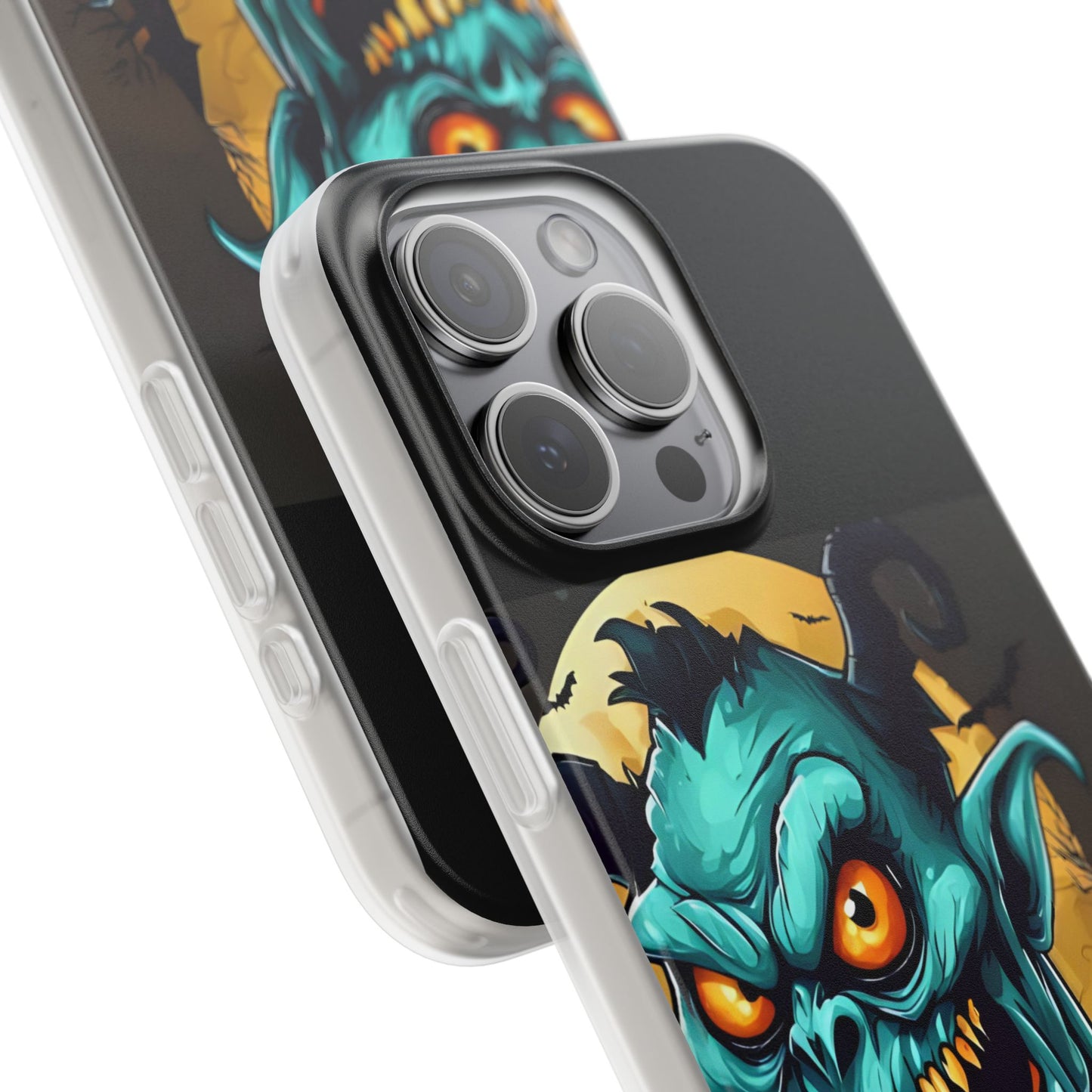Halloween Monster Flexi Case - Fun Phone Cover, Witch Candy Design, Halloween Gift, Spooky Phone Accessory, Cute Monster Case