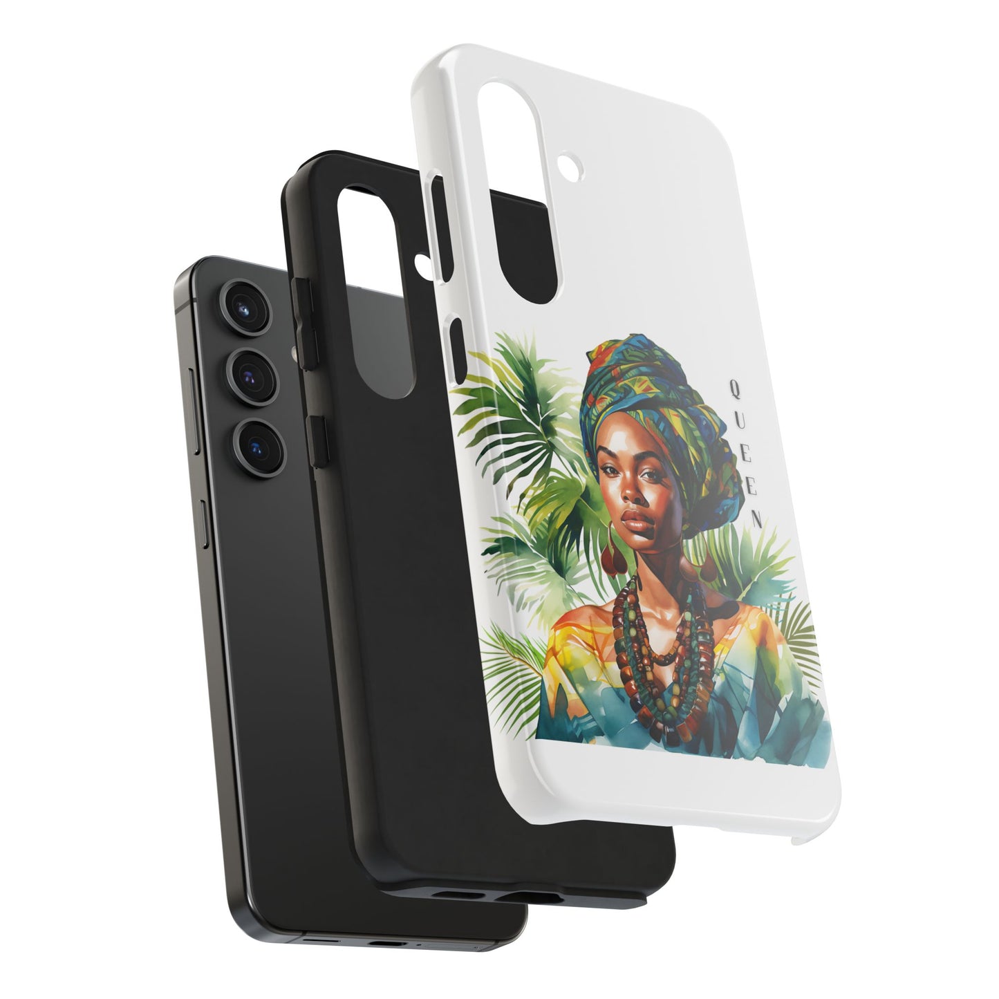 Black Queen Phone Case - Tough, Stylish, Protective Cover for Women, Tropical Vibe, Perfect Gift for Birthdays, Mother's Day, and Celebrations