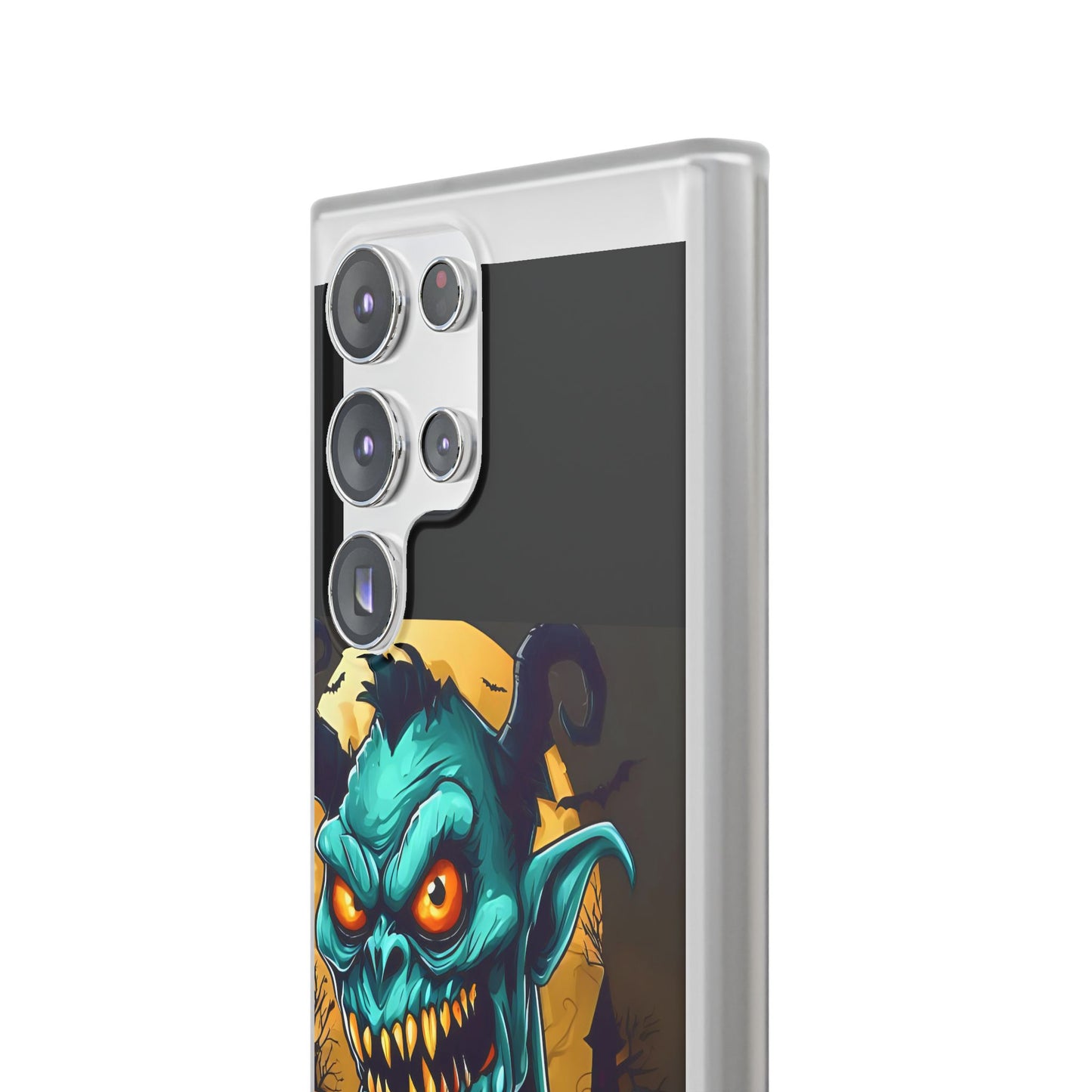 Halloween Monster Flexi Case - Fun Phone Cover, Witch Candy Design, Halloween Gift, Spooky Phone Accessory, Cute Monster Case