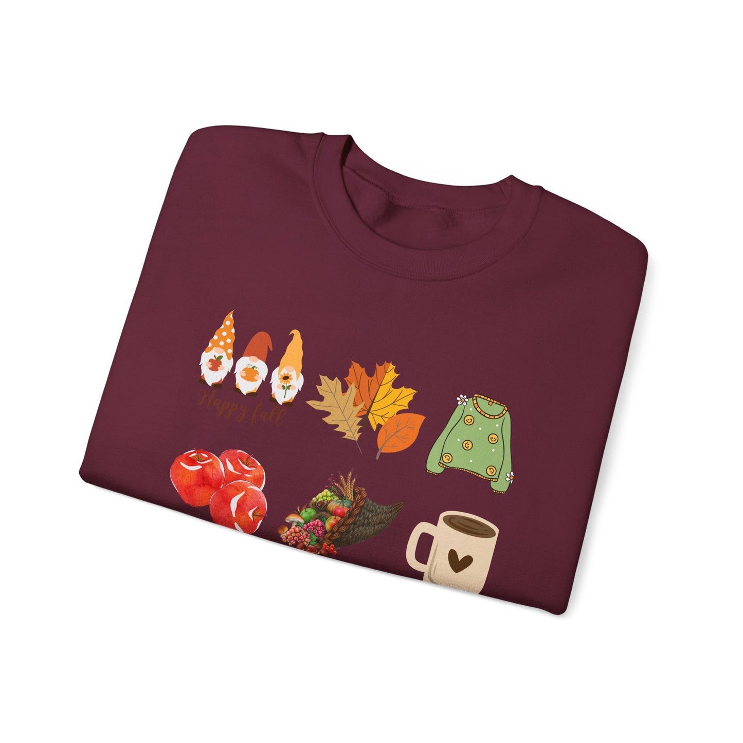 Fall Vibes Crewneck Sweatshirt - Cozy Autumn Unisex Blend for Cool Days and Thanksgiving, Give a gift or keep for yourself, printed in Canada
