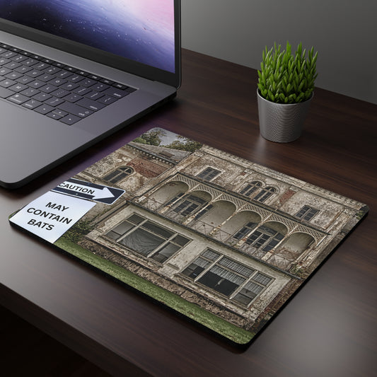 Hauntingly Fun Mouse Pad, Spooky Desk Accessory, Halloween Gift Idea, Office Decor, Geeky Gaming Mousepad, Printed & Shipped from Canada