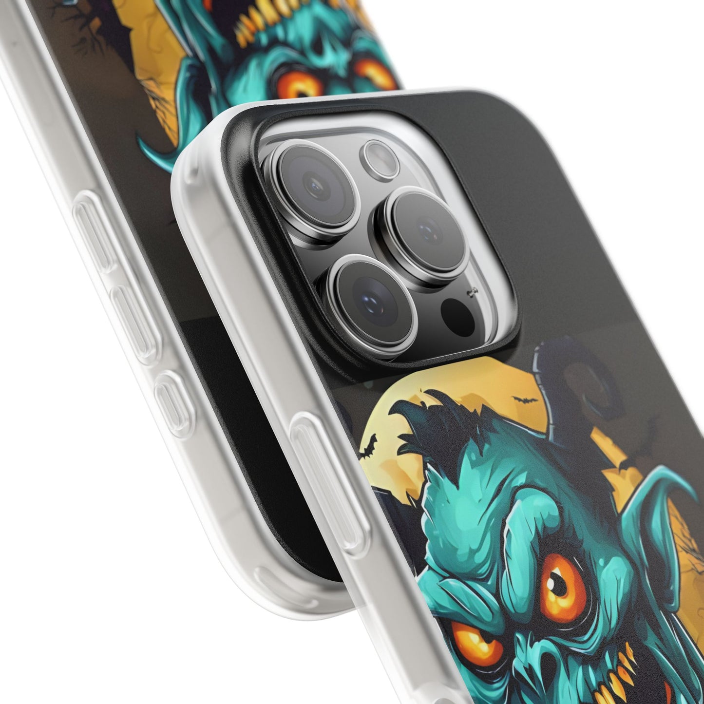 Halloween Monster Flexi Case - Fun Phone Cover, Witch Candy Design, Halloween Gift, Spooky Phone Accessory, Cute Monster Case