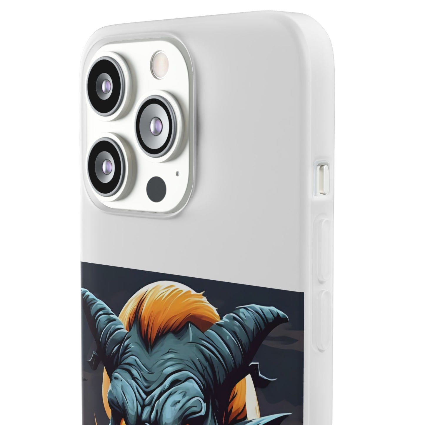 Scary Demon Art Flexi Case, Phone Cover for Halloween, Gift for Horror Lovers, Unapologetic Design, Trendy Cell Phone Protector