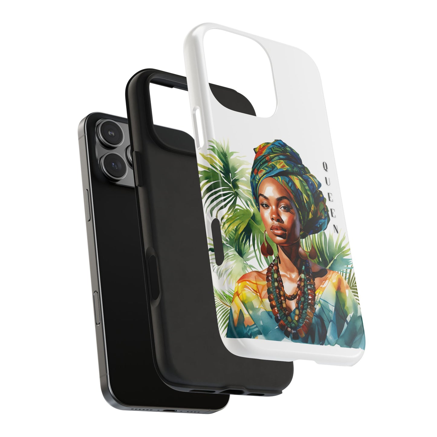 Black Queen Phone Case - Tough, Stylish, Protective Cover for Women, Tropical Vibe, Perfect Gift for Birthdays, Mother's Day, and Celebrations