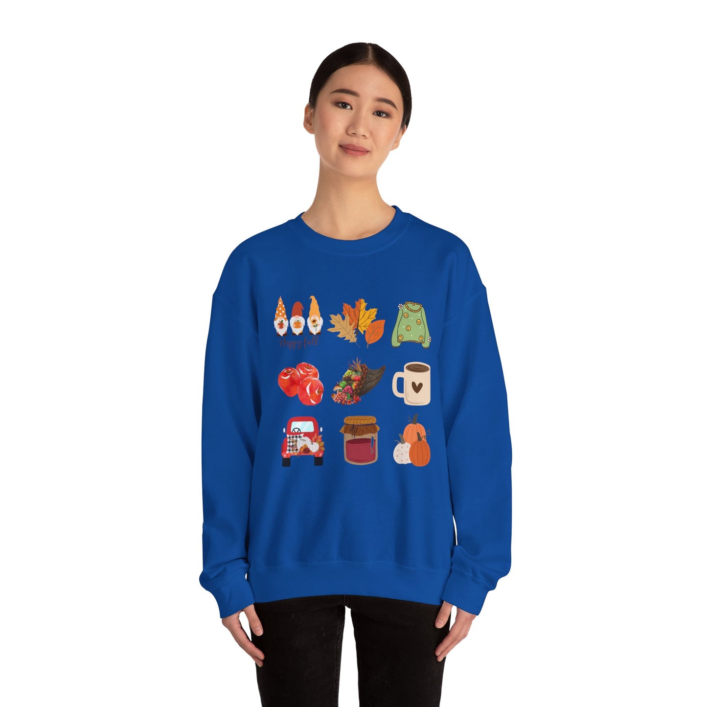 Fall Vibes Crewneck Sweatshirt - Cozy Autumn Unisex Blend for Cool Days and Thanksgiving, Give a gift or keep for yourself, printed in Canada