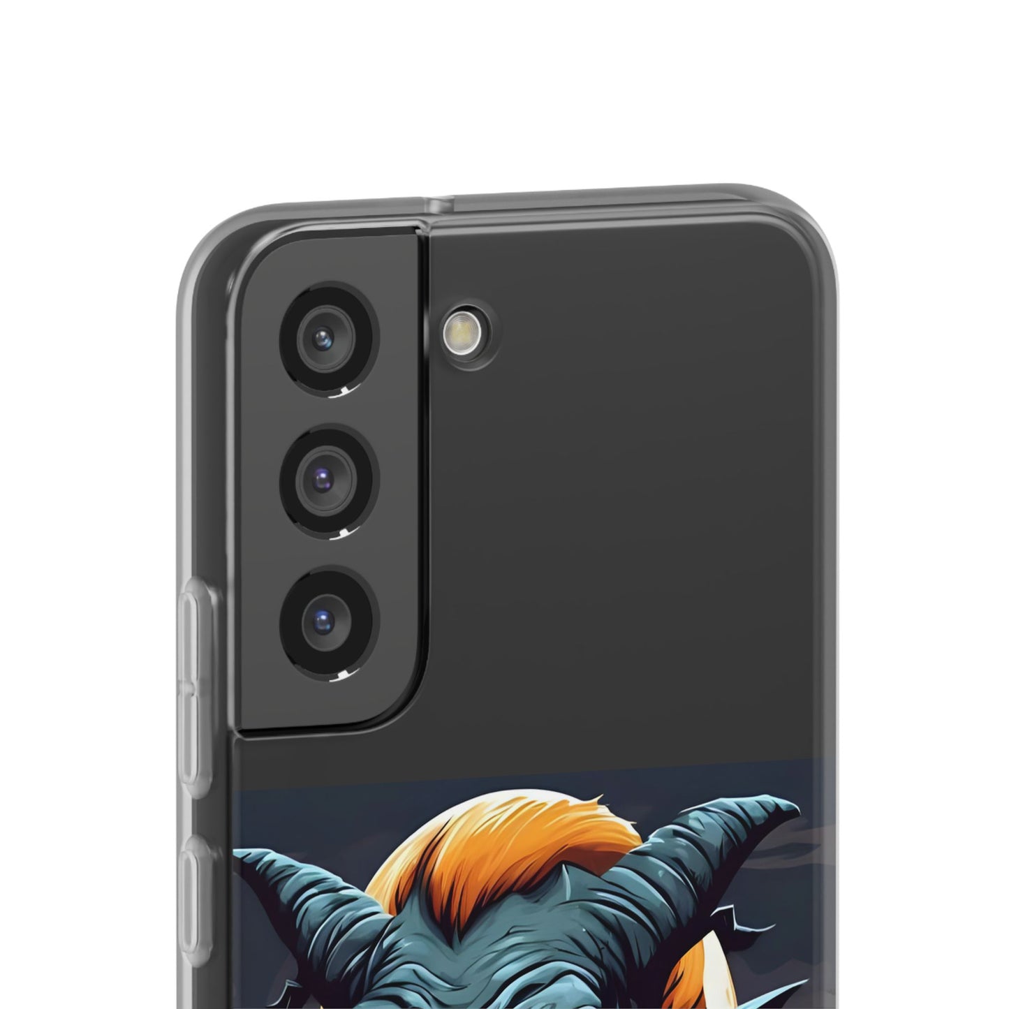Scary Demon Art Flexi Case, Phone Cover for Halloween, Gift for Horror Lovers, Unapologetic Design, Trendy Cell Phone Protector