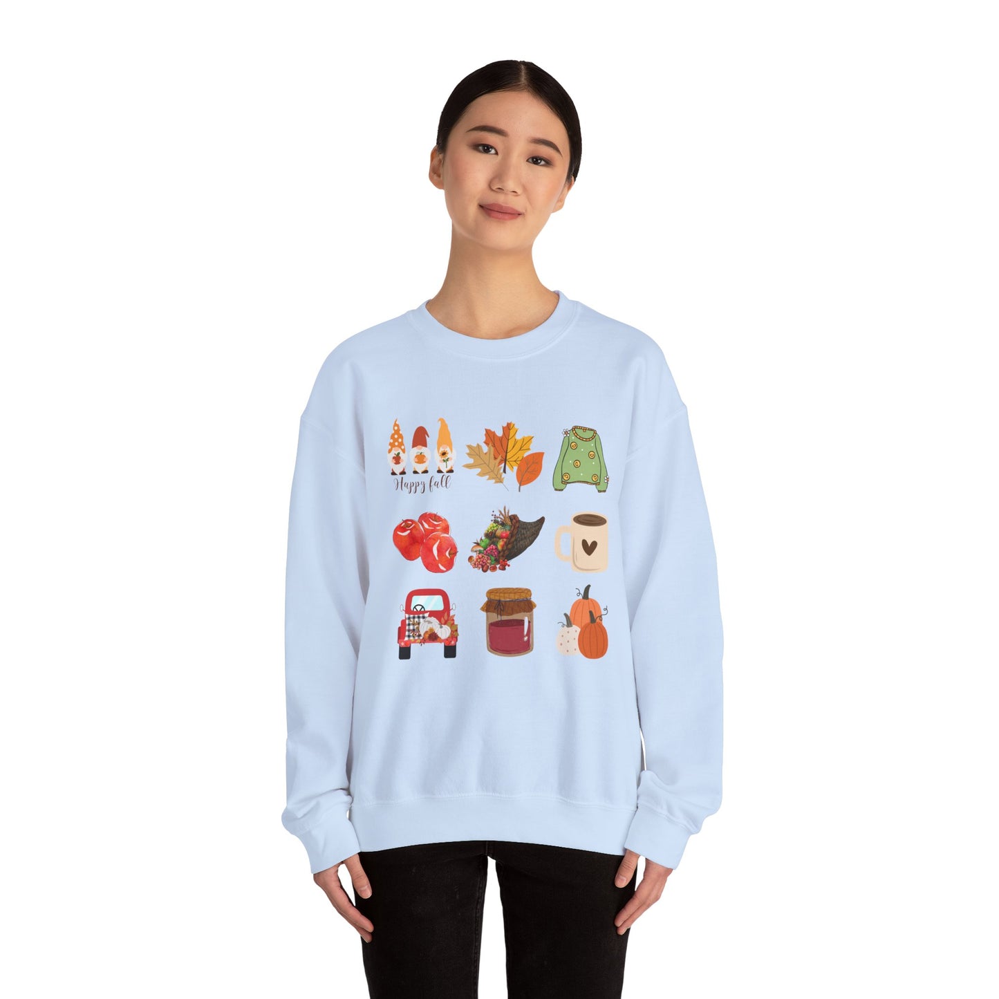 Fall Vibes Crewneck Sweatshirt - Cozy Autumn Unisex Blend for Cool Days and Thanksgiving, Give a gift or keep for yourself, printed in Canada