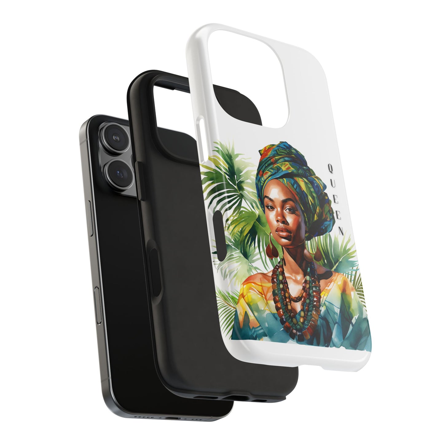 Black Queen Phone Case - Tough, Stylish, Protective Cover for Women, Tropical Vibe, Perfect Gift for Birthdays, Mother's Day, and Celebrations
