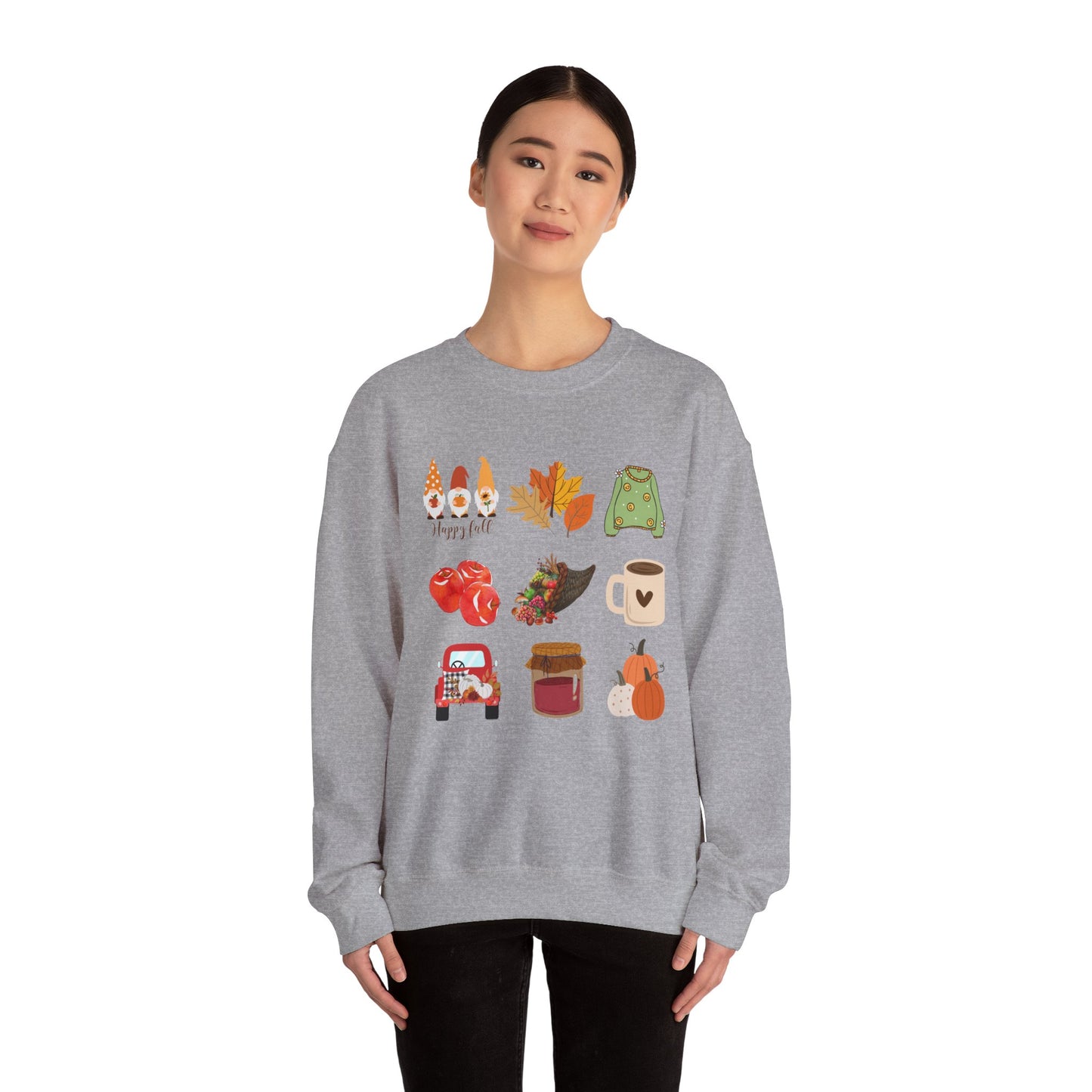 Fall Vibes Crewneck Sweatshirt - Cozy Autumn Unisex Blend for Cool Days and Thanksgiving, Give a gift or keep for yourself, printed in Canada