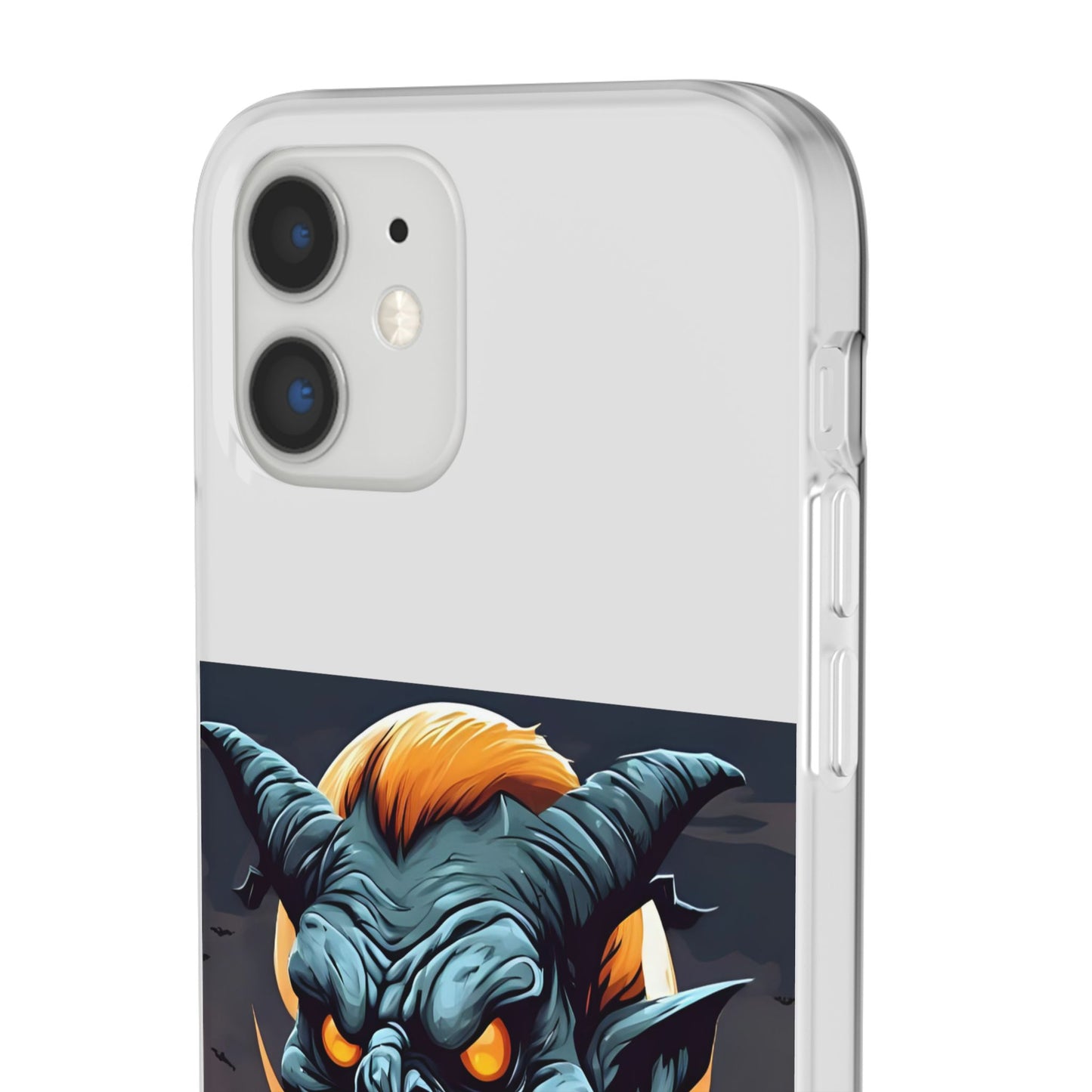 Scary Demon Art Flexi Case, Phone Cover for Halloween, Gift for Horror Lovers, Unapologetic Design, Trendy Cell Phone Protector