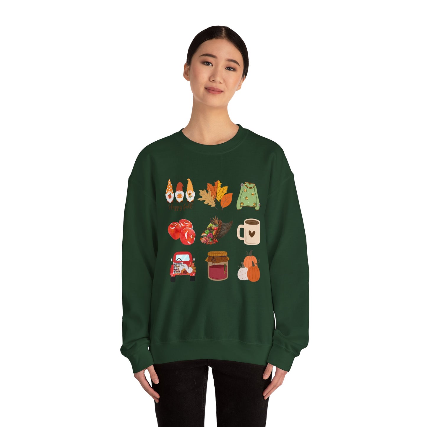 Fall Vibes Crewneck Sweatshirt - Cozy Autumn Unisex Blend for Cool Days and Thanksgiving, Give a gift or keep for yourself, printed in Canada