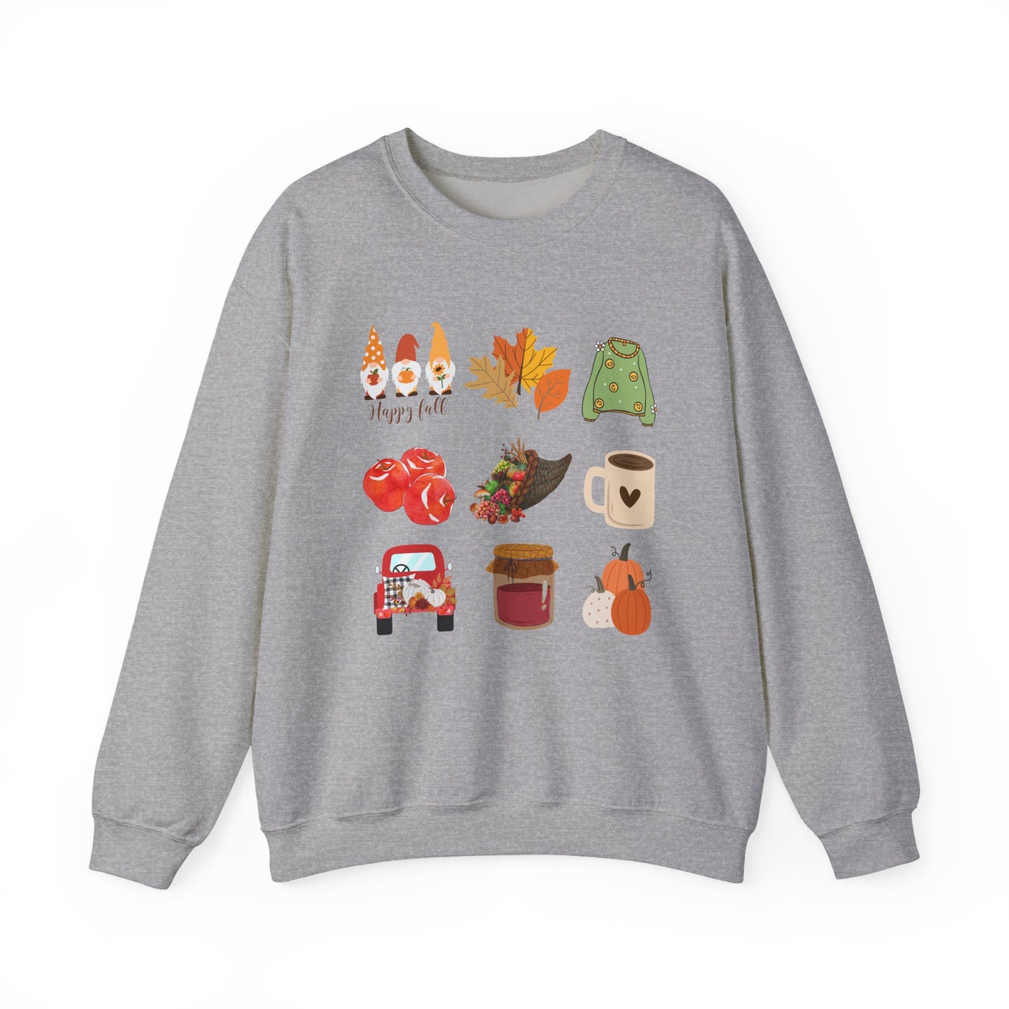 Fall Vibes Crewneck Sweatshirt - Cozy Autumn Unisex Blend for Cool Days and Thanksgiving, Give a gift or keep for yourself, printed in Canada