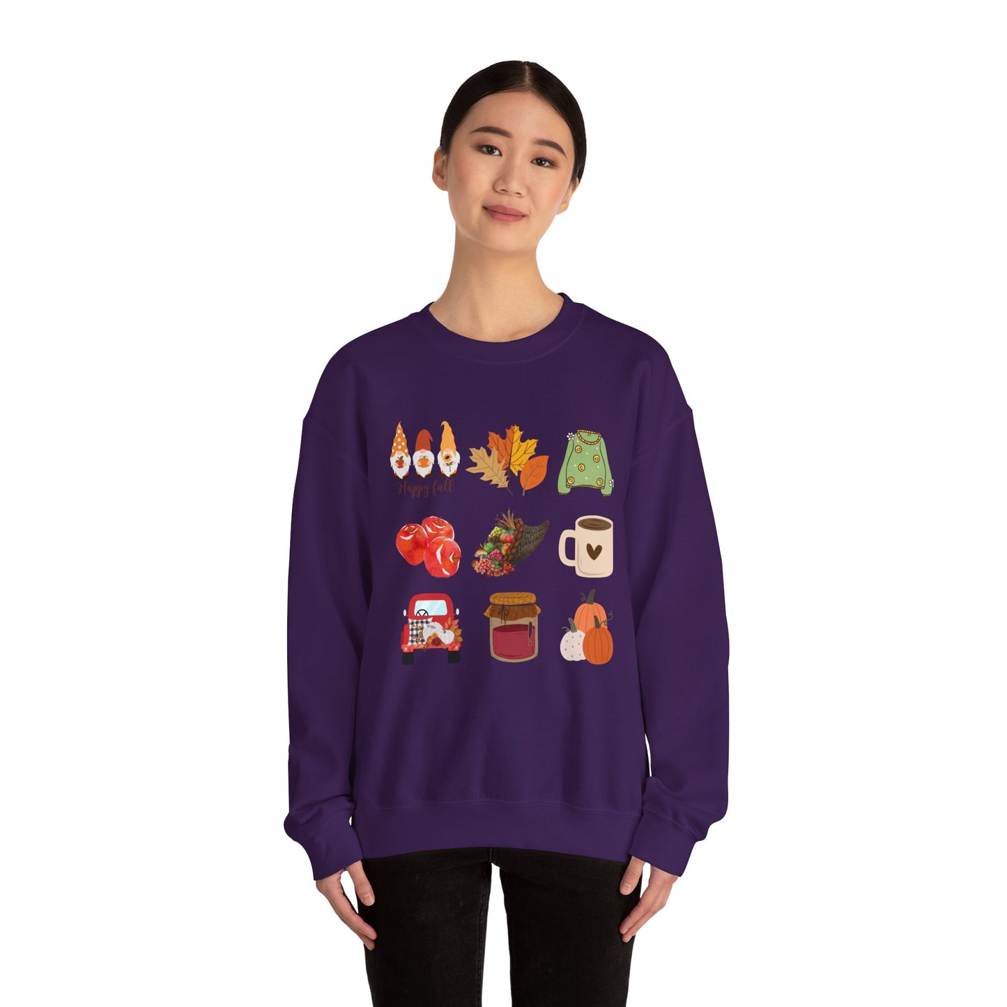 Fall Vibes Crewneck Sweatshirt - Cozy Autumn Unisex Blend for Cool Days and Thanksgiving, Give a gift or keep for yourself, printed in Canada