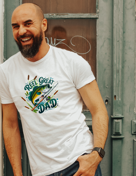 Fishing Dad T-Shirt - Lightweight Sports Outdoors Apparel - Perfect for Dad's