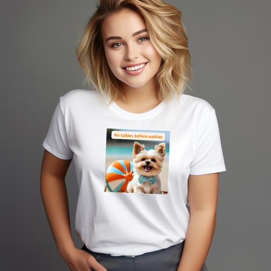 Funny Dog Lover T-Shirt, Unisex Softstyle Tee, Gift for Dog Owners, Cute Dog Design, Casual Wear, Beach Day Shirt, Printed and Shipped in Canada