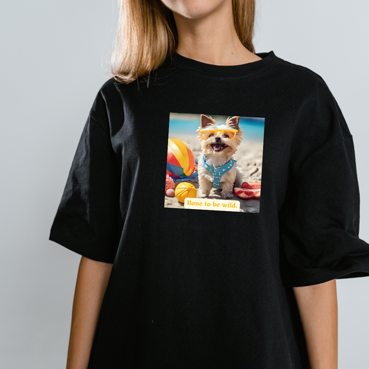 Playful Pet-Themed T-Shirt - Perfect for Dog Lovers, Summer Fun, Gifting, Casual Wear, and Animal Enthusiasts, Printed and Shipped from Canada