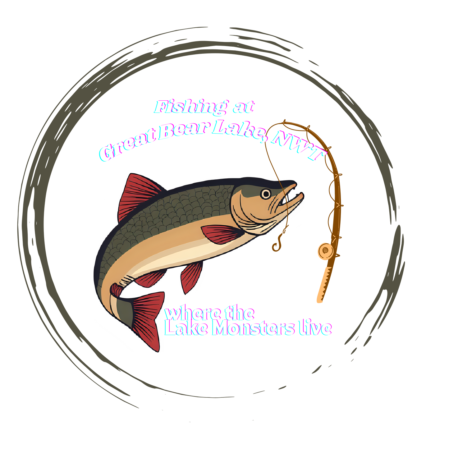 Great Bear Lake Fishing Adventure Sweatshirt - Outdoor Style, Gift for Fishermen, Anglers, Fishing Enthusiasts, Unisex Sweater, Printed in Canada