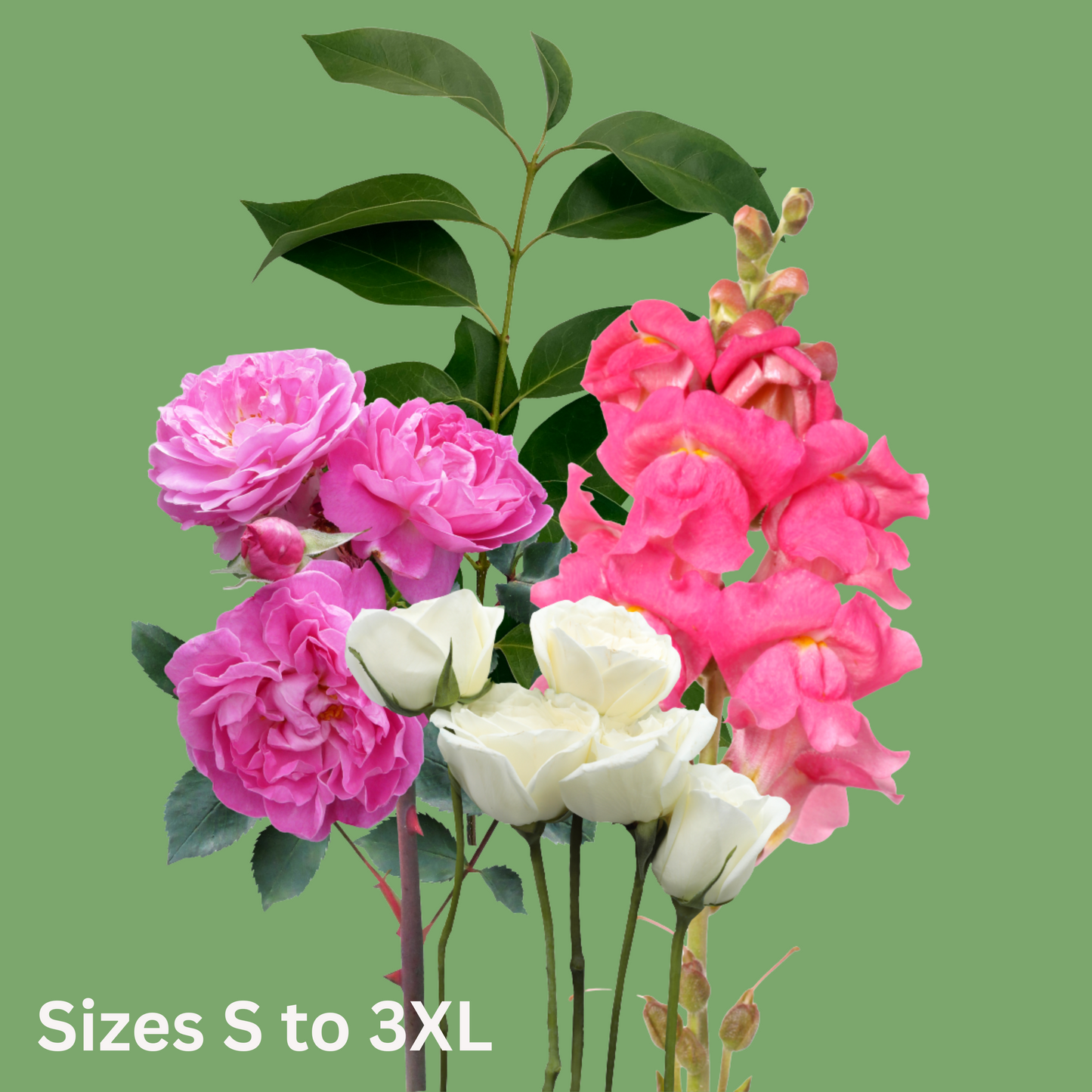 Bouquet of Flowers Floral T-Shirt Spring Tee Nature Lover Gift Casual Wear Your Own Flowers Summer Fashion Botanical Tee Flowers