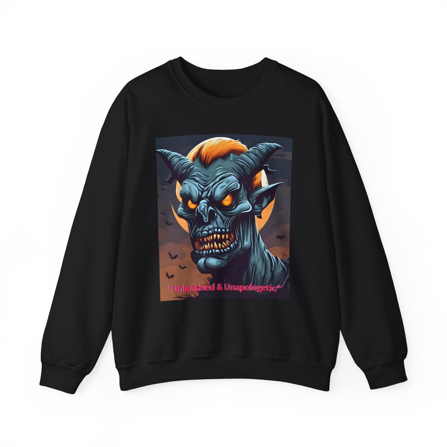 Unleashed and Unapologetic - Halloween Scary Crewneck Sweatshirt - Goulish Figure -  Canadian Printed
