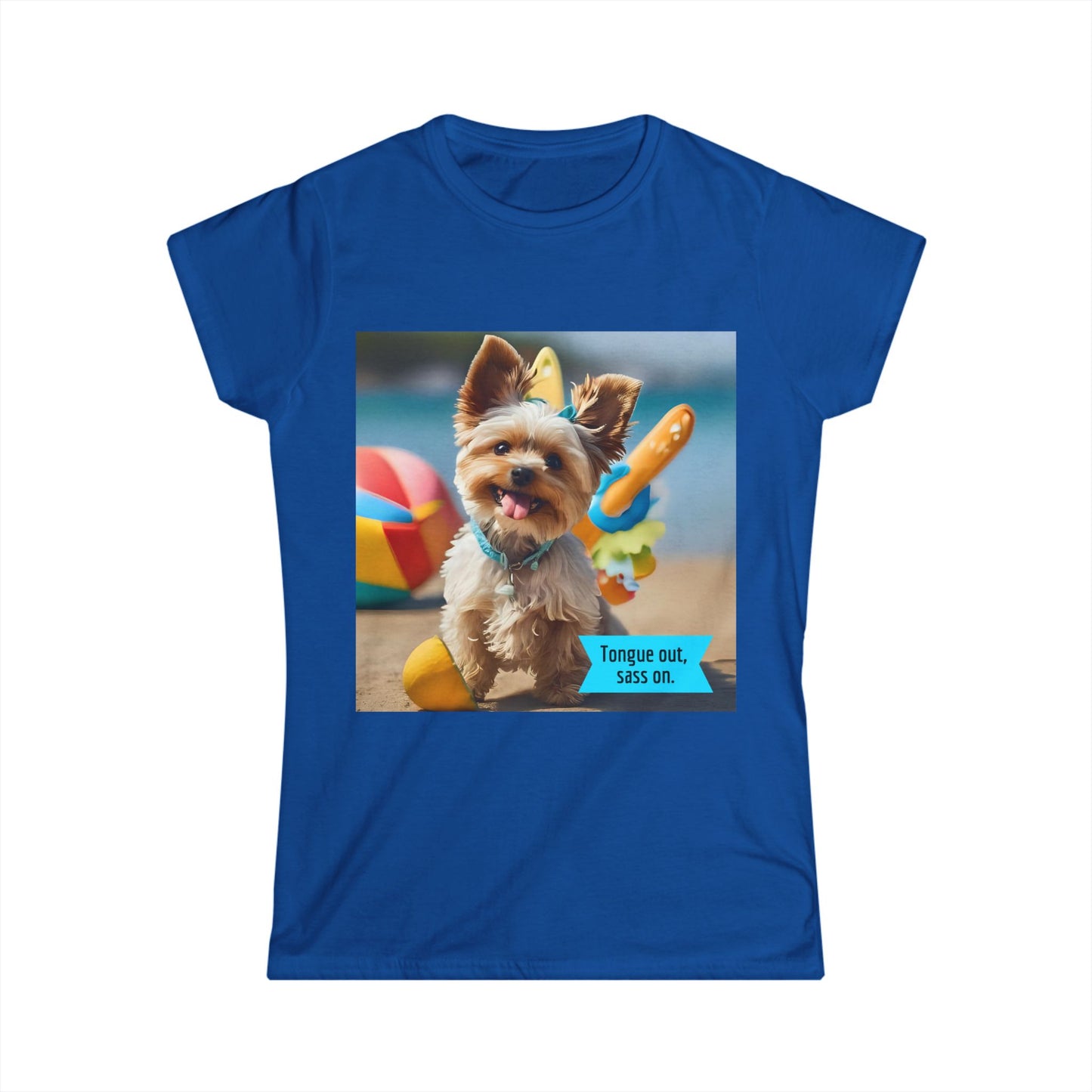 Dog Lover Tee, Playful Graphic, Women's Softstyle Tee, Summer Vibes , Pet Lover Gift, Dog Owner Apparel, Cute Animal Tee, Shipped from Canada