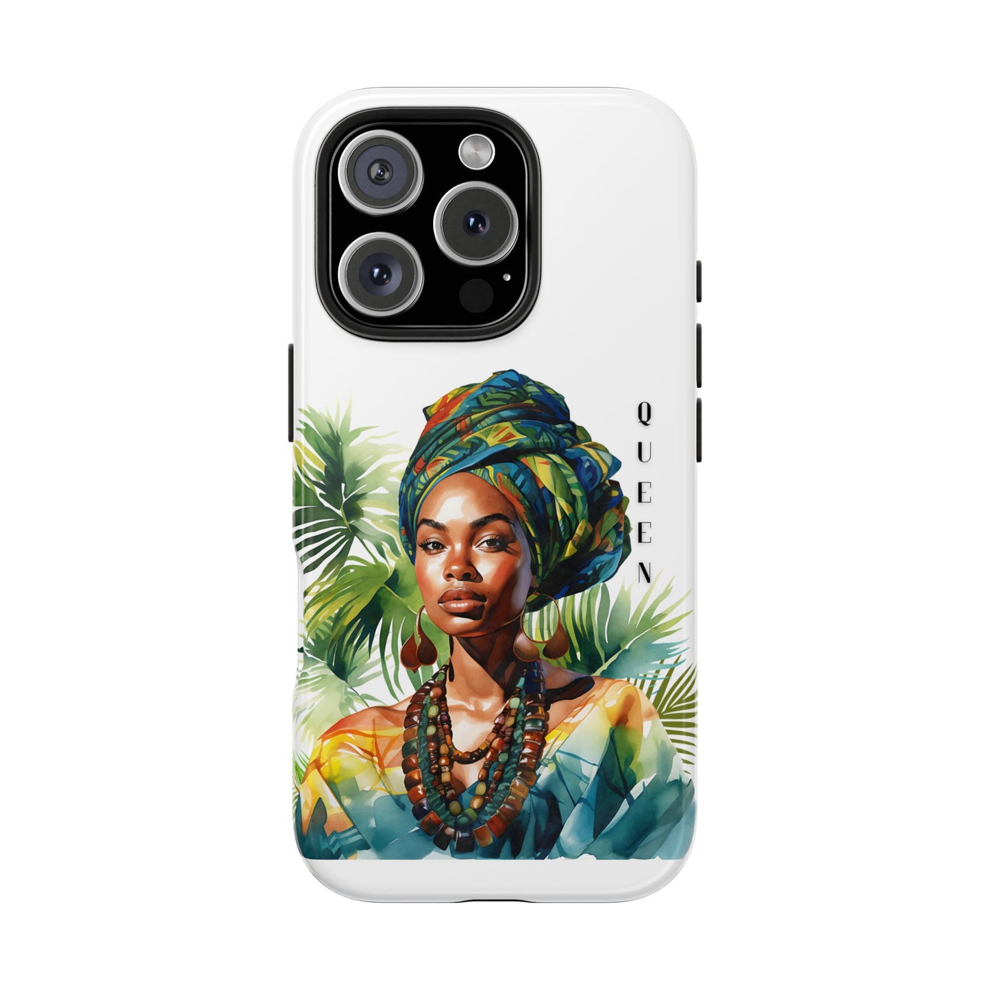 Black Queen Phone Case - Tough, Stylish, Protective Cover for Women, Tropical Vibe, Perfect Gift for Birthdays, Mother's Day, and Celebrations