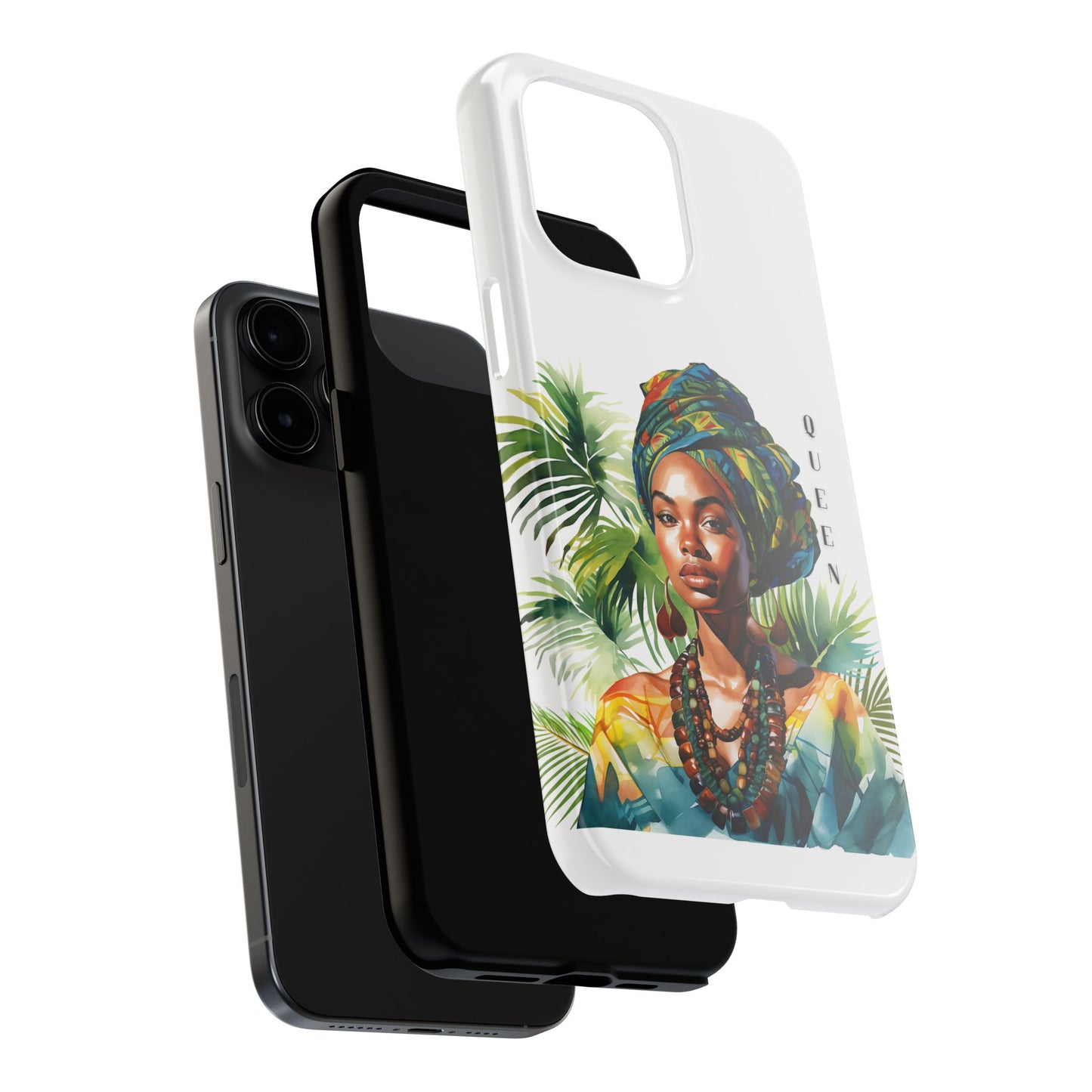 Black Queen Phone Case - Tough, Stylish, Protective Cover for Women, Tropical Vibe, Perfect Gift for Birthdays, Mother's Day, and Celebrations