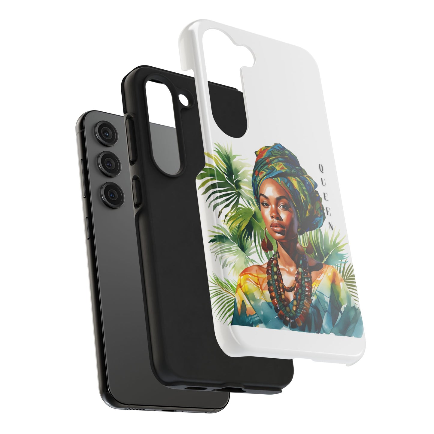 Black Queen Phone Case - Tough, Stylish, Protective Cover for Women, Tropical Vibe, Perfect Gift for Birthdays, Mother's Day, and Celebrations