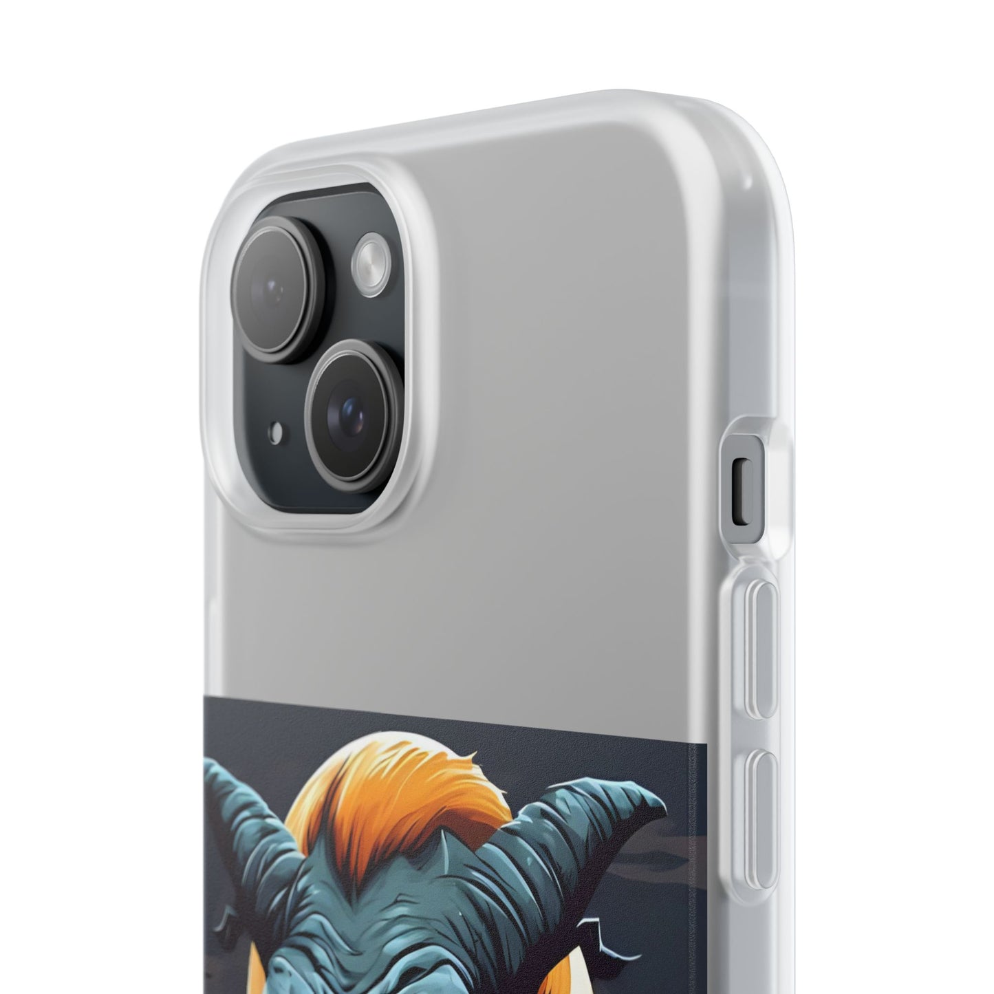 Scary Demon Art Flexi Case, Phone Cover for Halloween, Gift for Horror Lovers, Unapologetic Design, Trendy Cell Phone Protector