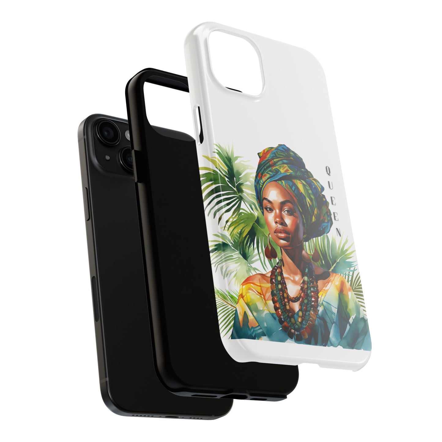Black Queen Phone Case - Tough, Stylish, Protective Cover for Women, Tropical Vibe, Perfect Gift for Birthdays, Mother's Day, and Celebrations