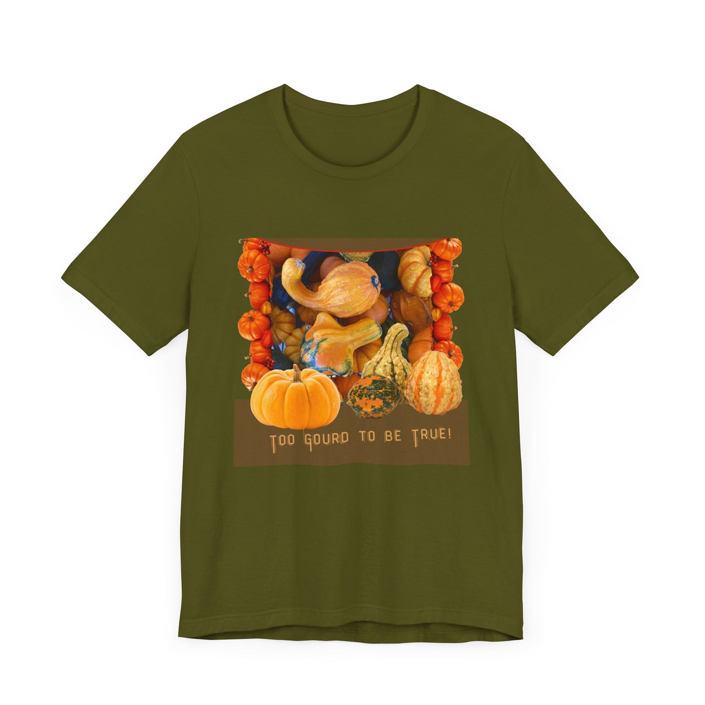 Fall Harvest Tee - 'Too Gourd to Be True' Pumpkin Design