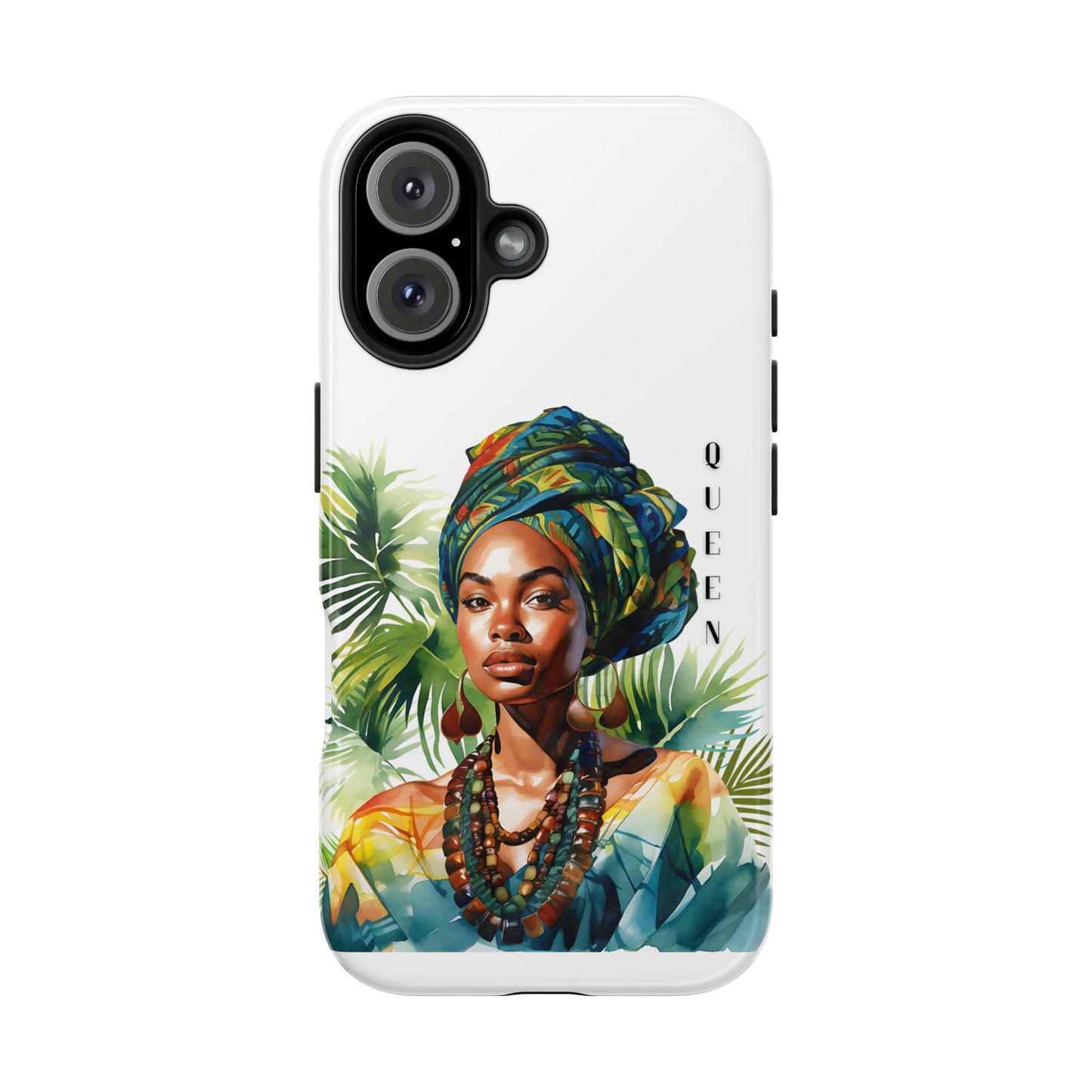 Black Queen Phone Case - Tough, Stylish, Protective Cover for Women, Tropical Vibe, Perfect Gift for Birthdays, Mother's Day, and Celebrations
