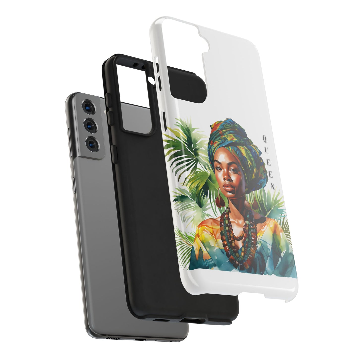 Black Queen Phone Case - Tough, Stylish, Protective Cover for Women, Tropical Vibe, Perfect Gift for Birthdays, Mother's Day, and Celebrations