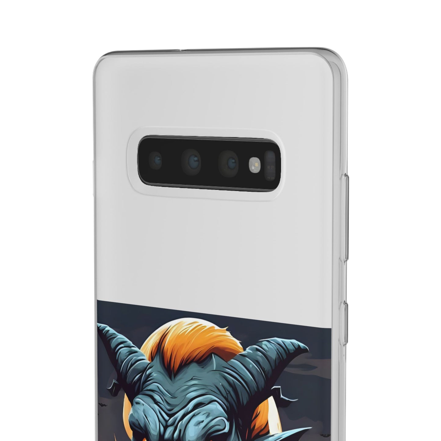Scary Demon Art Flexi Case, Phone Cover for Halloween, Gift for Horror Lovers, Unapologetic Design, Trendy Cell Phone Protector