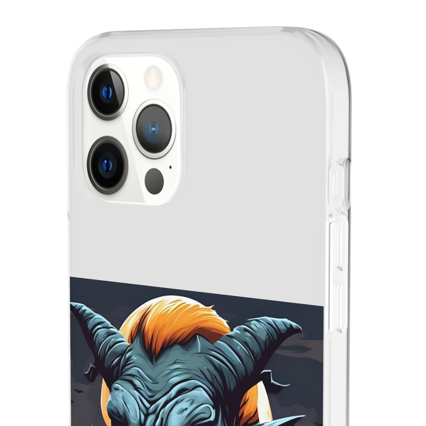 Scary Demon Art Flexi Case, Phone Cover for Halloween, Gift for Horror Lovers, Unapologetic Design, Trendy Cell Phone Protector