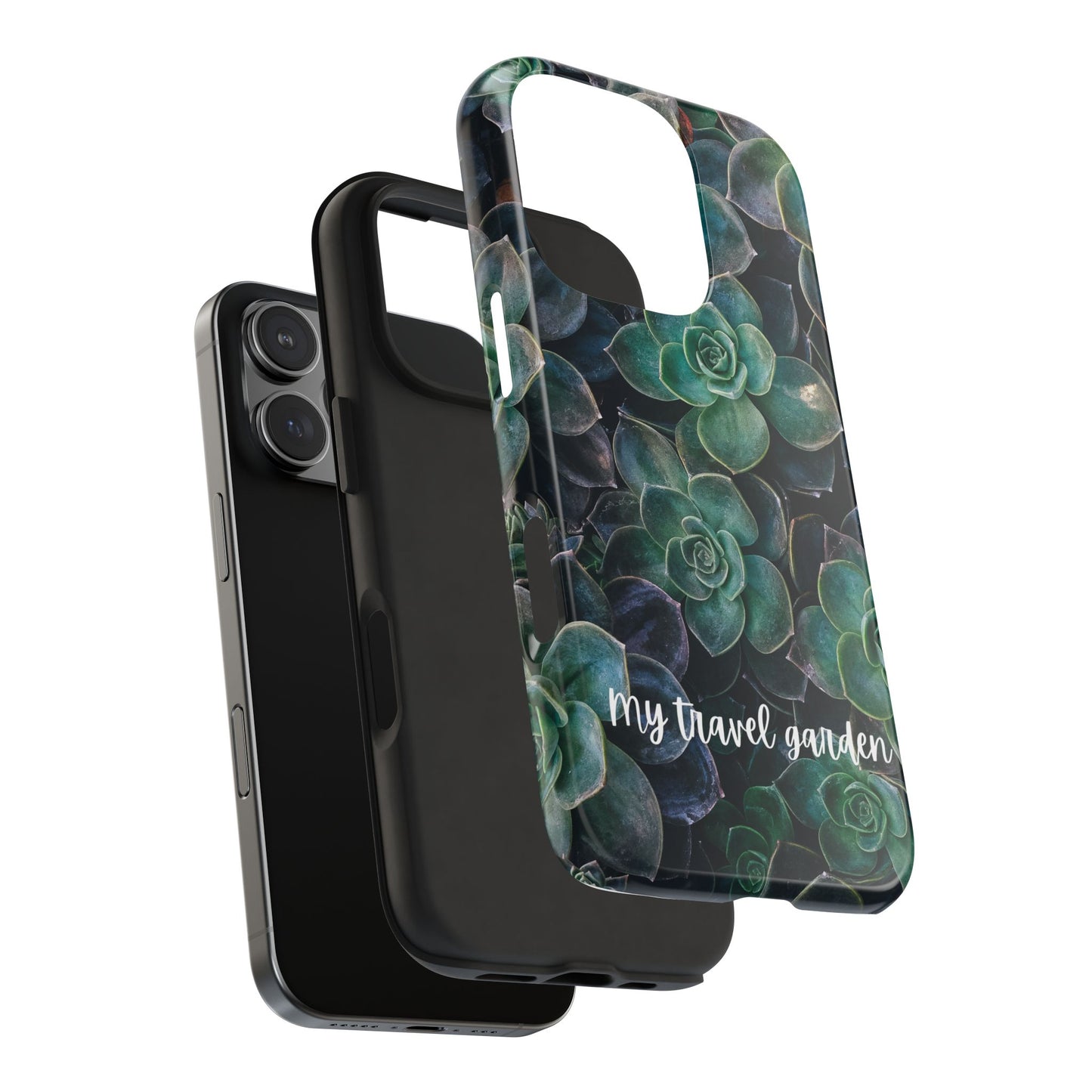 Travel Garden Phone Case, Succulents on the Go,  Gifts for any Gardening types,  Relaxing and calming nature design.  Shipped from USA
