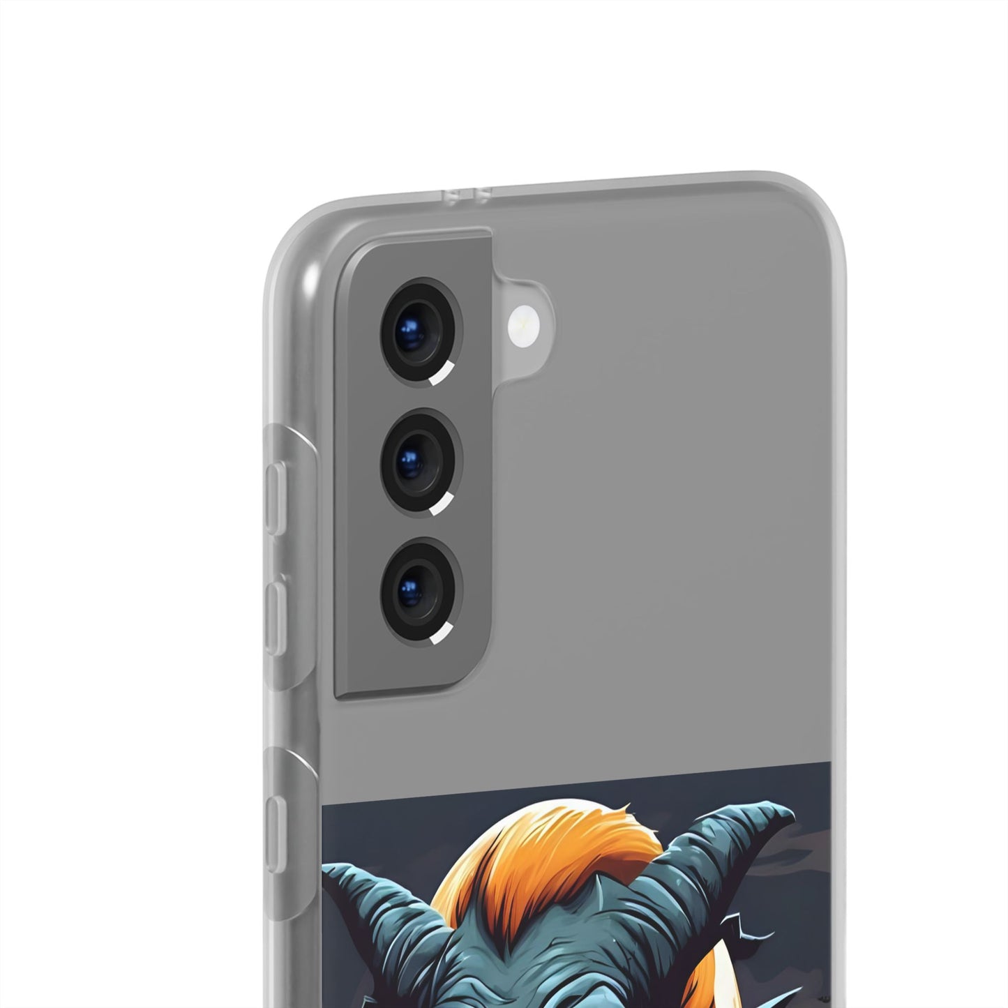 Scary Demon Art Flexi Case, Phone Cover for Halloween, Gift for Horror Lovers, Unapologetic Design, Trendy Cell Phone Protector