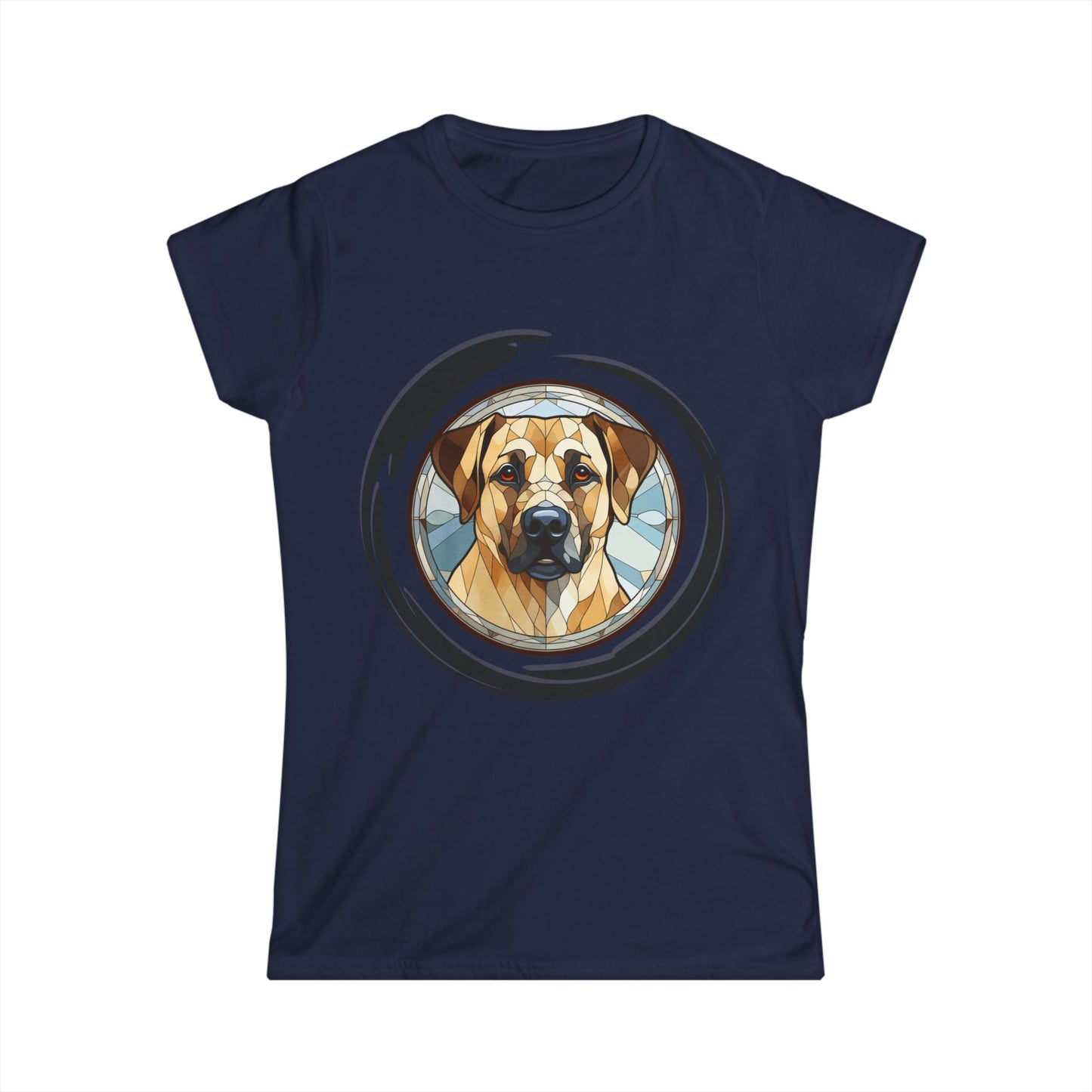 Women's Golden Lab Tee - Strong and Loyal Personality Design, Softstyle comfortable shirt