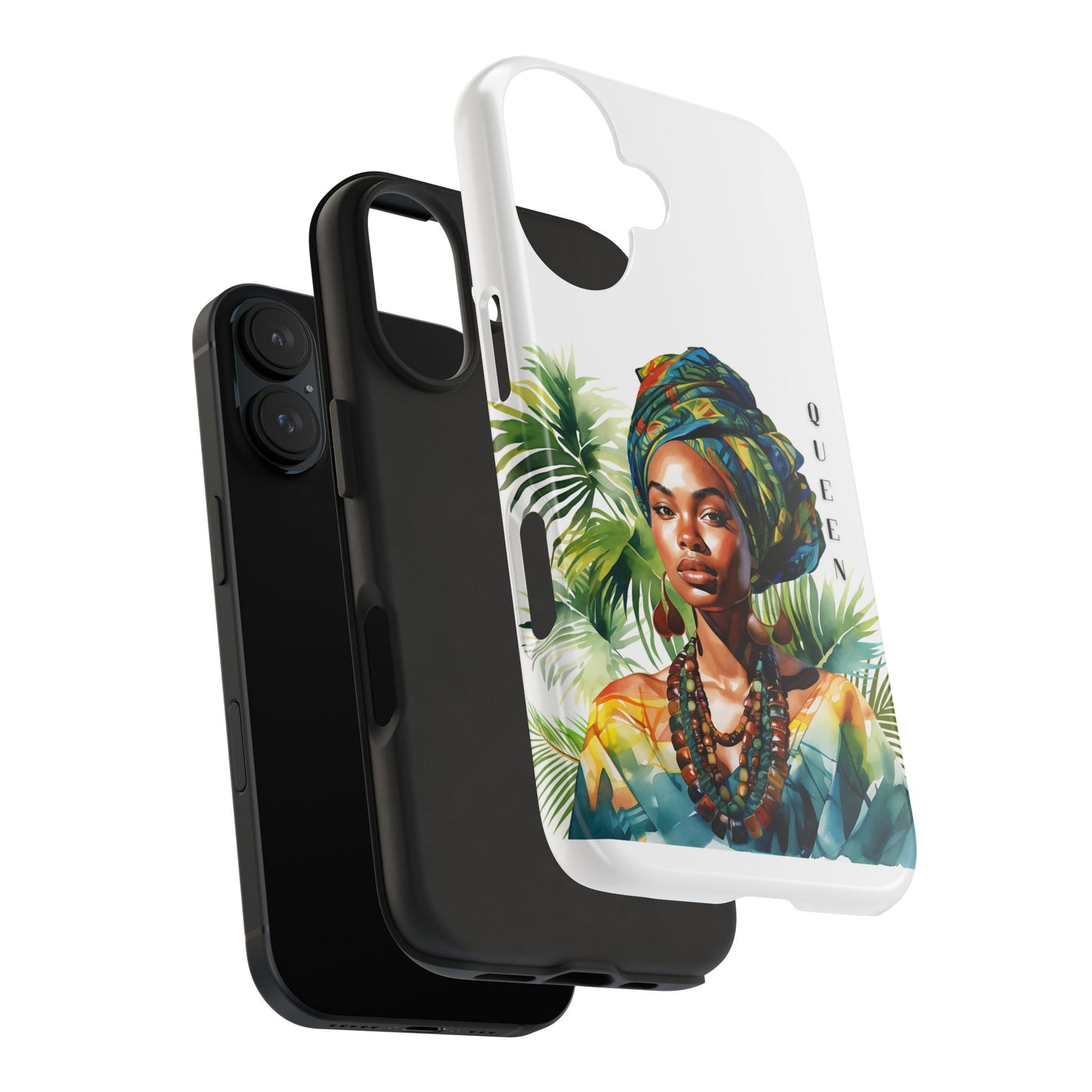 Black Queen Phone Case - Tough, Stylish, Protective Cover for Women, Tropical Vibe, Perfect Gift for Birthdays, Mother's Day, and Celebrations