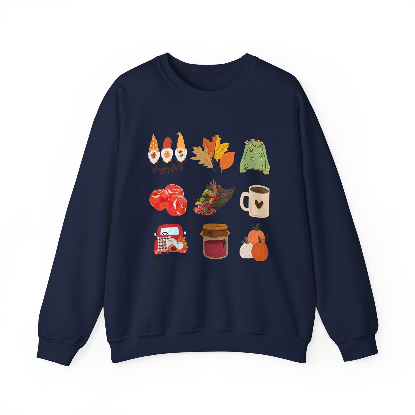 Fall Vibes Crewneck Sweatshirt - Cozy Autumn Unisex Blend for Cool Days and Thanksgiving, Give a gift or keep for yourself, printed in Canada