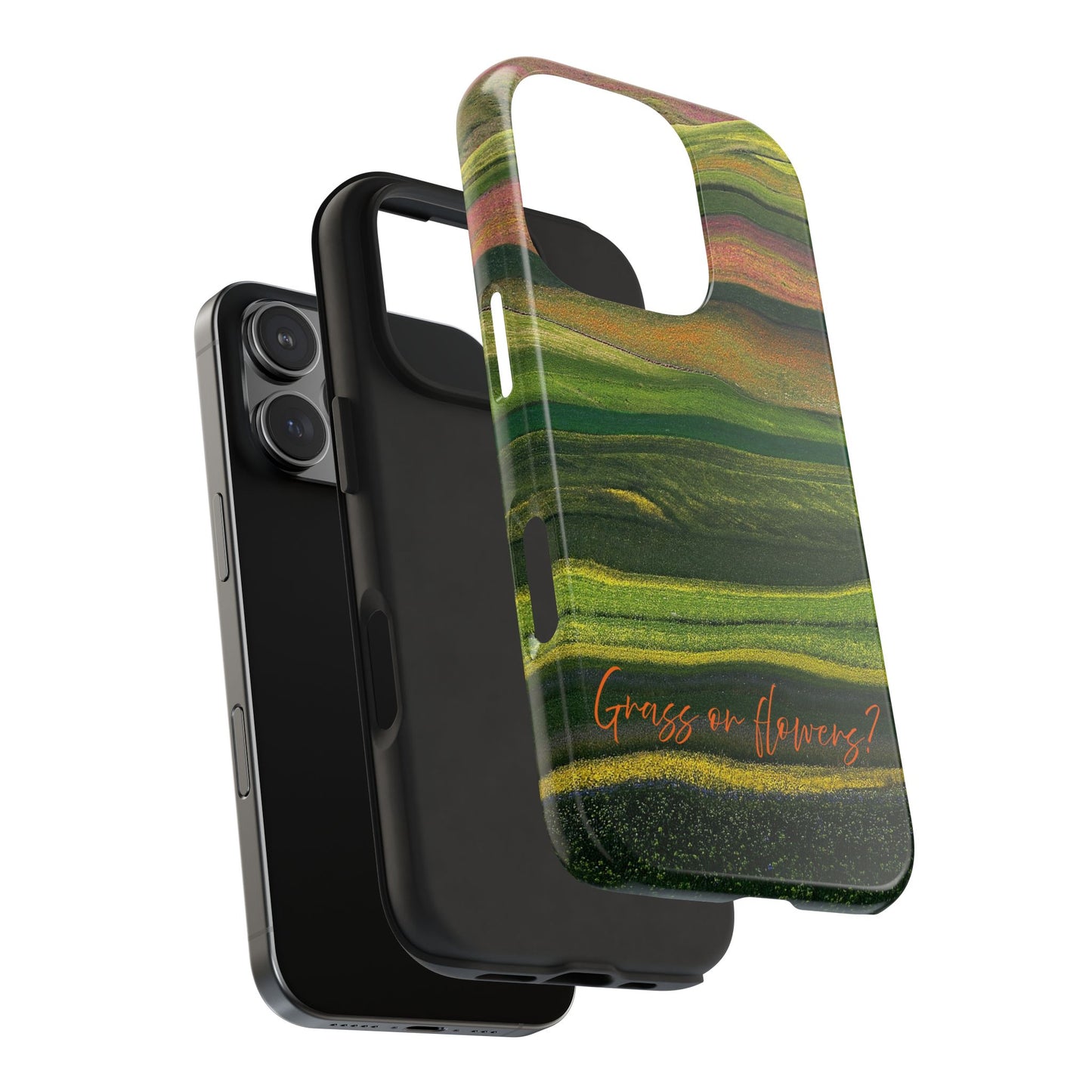 Grasses or Flowers Phone Case from nature photo, Rows of vegatation - Great Gifts for Nature Lovers - Relaxing & calming.  Shipped from USA