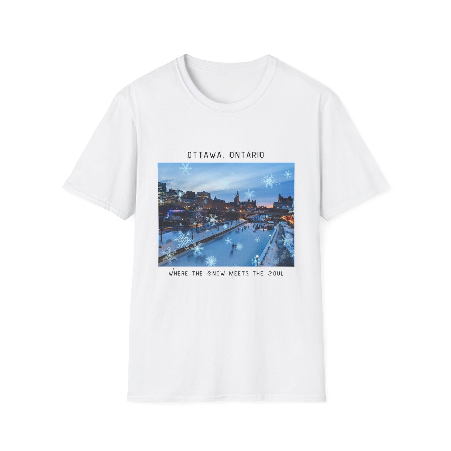 Ottawa Softstyle T-Shirt - Cozy City Vibes, Travel Lover Gift, Printed in Canada