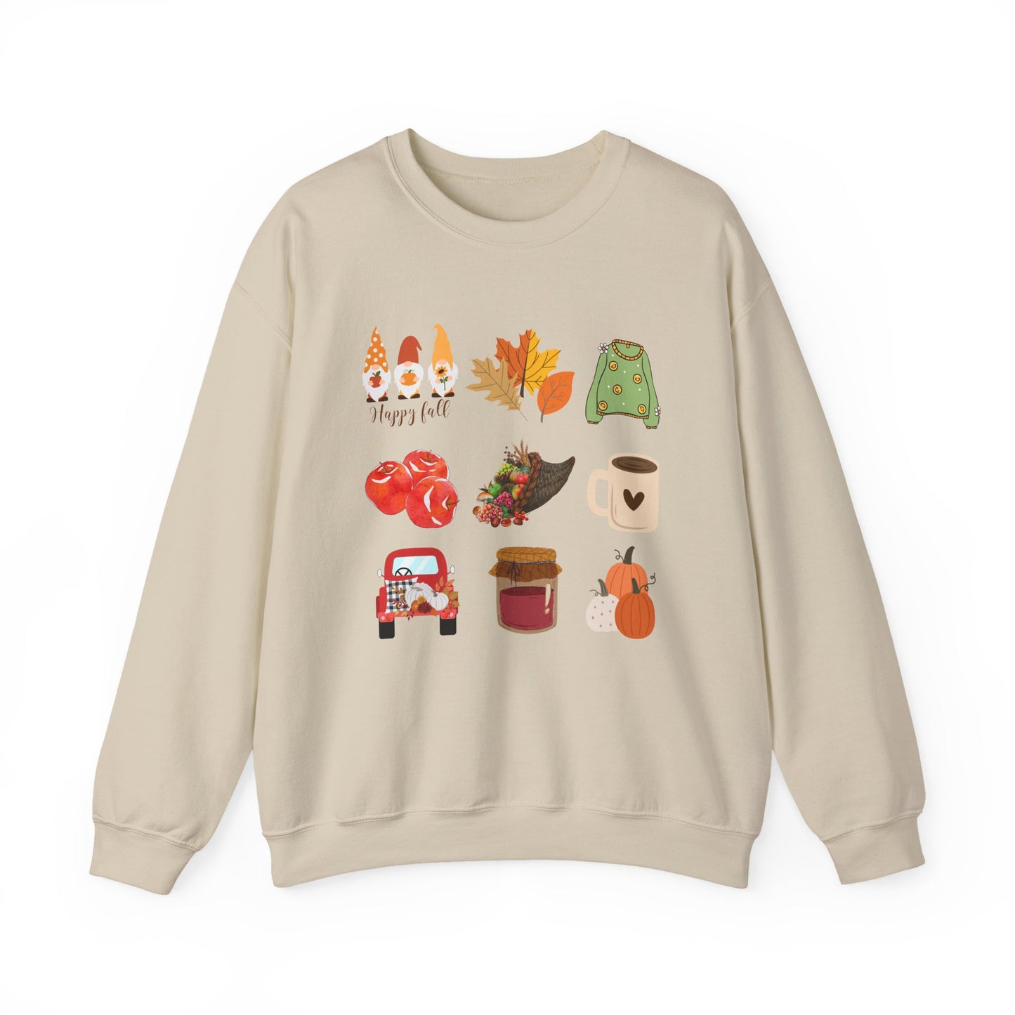 Fall Vibes Crewneck Sweatshirt - Cozy Autumn Unisex Blend for Cool Days and Thanksgiving, Give a gift or keep for yourself, printed in Canada