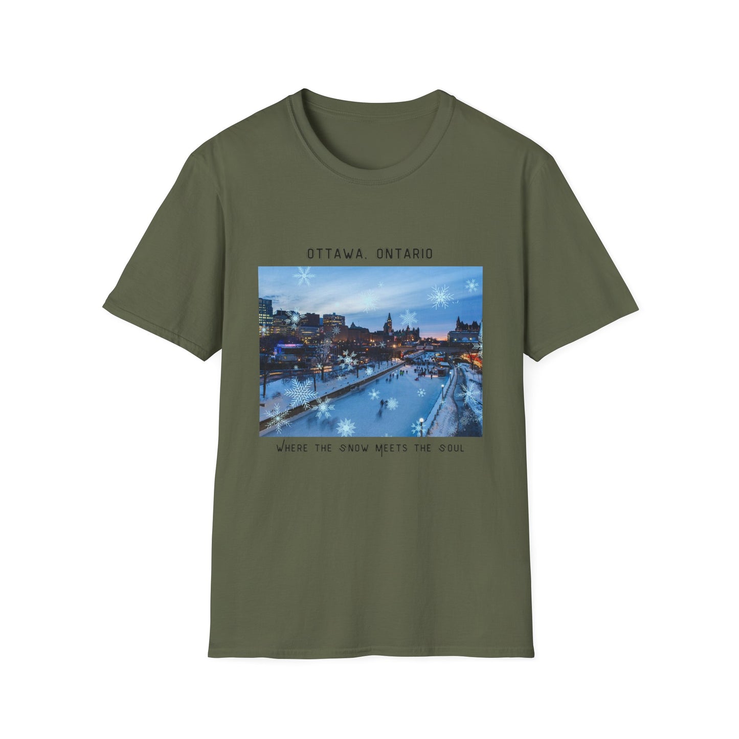 Ottawa Softstyle T-Shirt - Cozy City Vibes, Travel Lover Gift, Printed in Canada